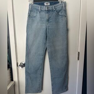 PAIGE Light Wash Straight-Leg Carpenter Style Jeans Women’s Size 27